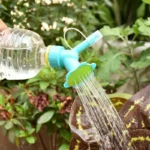 2In1 Watering Sprinkler Water Bottle Plastic Sprinkler Nozzle Flower Waterer Supplie Garden Tool Portable Household Potted Plant