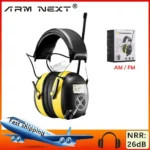 ARM NEXT Electronic Noise Reduction Earmuff Hearing Protector Headphone Digital AM/FM Radio Stereo Hearing Protection Ear Muffs